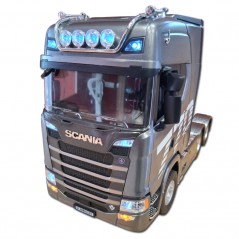 CAMION TRANSPORTE HUINA SCANIA 770S 1/18 RTR PLATA