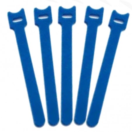 CINTA VELCRO AZUL 180mm (5 unidades)