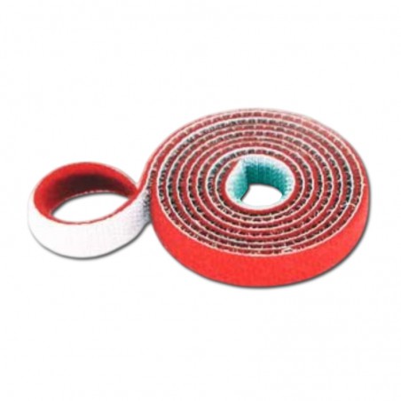 VELCRO DE DOBLE CARA 20X1000MM ROJO