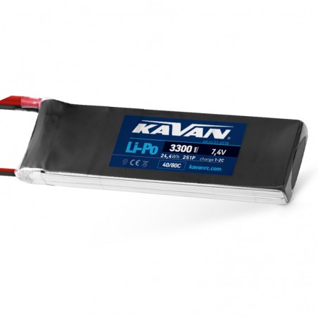 BATERIA LIPO 7.4V 3300MAH 40C KAVAN