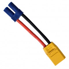 ADAPTADOR XT-90 A EC-5 CON CABLE 12AWG GENSACE
