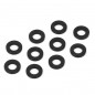ARANDELA 3X6X0.5mm NEGRA XTR (10 unidades)