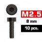 TORNILLO ALLEN CILINDRICO M2.5X8mm ULTIMATE (10 unidades)