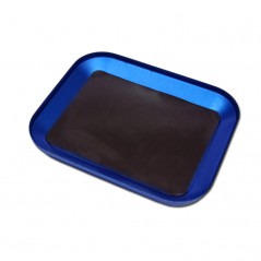 BANDEJA ALUMNIO AZUL IMANTADA PEQUEÑA 106X86mm