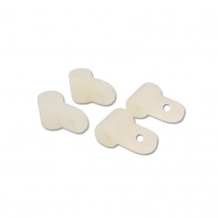 CUERNO DE NYLON 2.8X5X6mm Para varillas M3 (4 unidades)