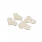 CUERNO DE NYLON 2.8X5X6mm Para varillas M3 (4 unidades)
