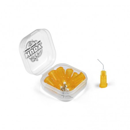 CANULA RIGIDA 0.3mm CURVADA HUDY (10 unidades)