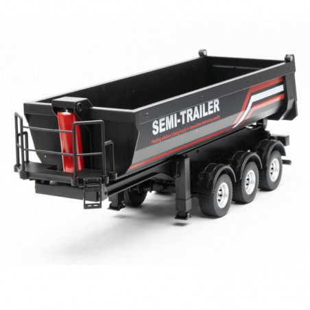 REMOLQUE BAÑERA HUINA SCANIA 1/18 NEGRO