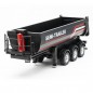 REMOLQUE BAÑERA HUINA SCANIA 1/18 NEGRO REMOLQUE BAÑERA HUINA SCANIA 1/18 NEGRO