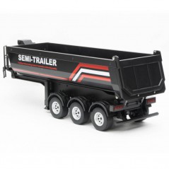 REMOLQUE BAÑERA HUINA SCANIA 1/18 NEGRO