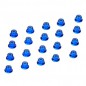 TUERCA AUTOBLOCANTE M3 AZUL CON PESTAÑA (20 UNIDADES)