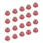 TUERCA AUTOBLOCANTE M3 ROJA CON PESTAÑA (20 UNIDADES)