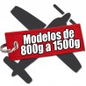 Between 800 and 1500g